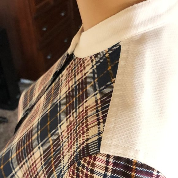 Tory Burch Cora Tartan Plaid Silk Shirtdress - Picture 6 of 16